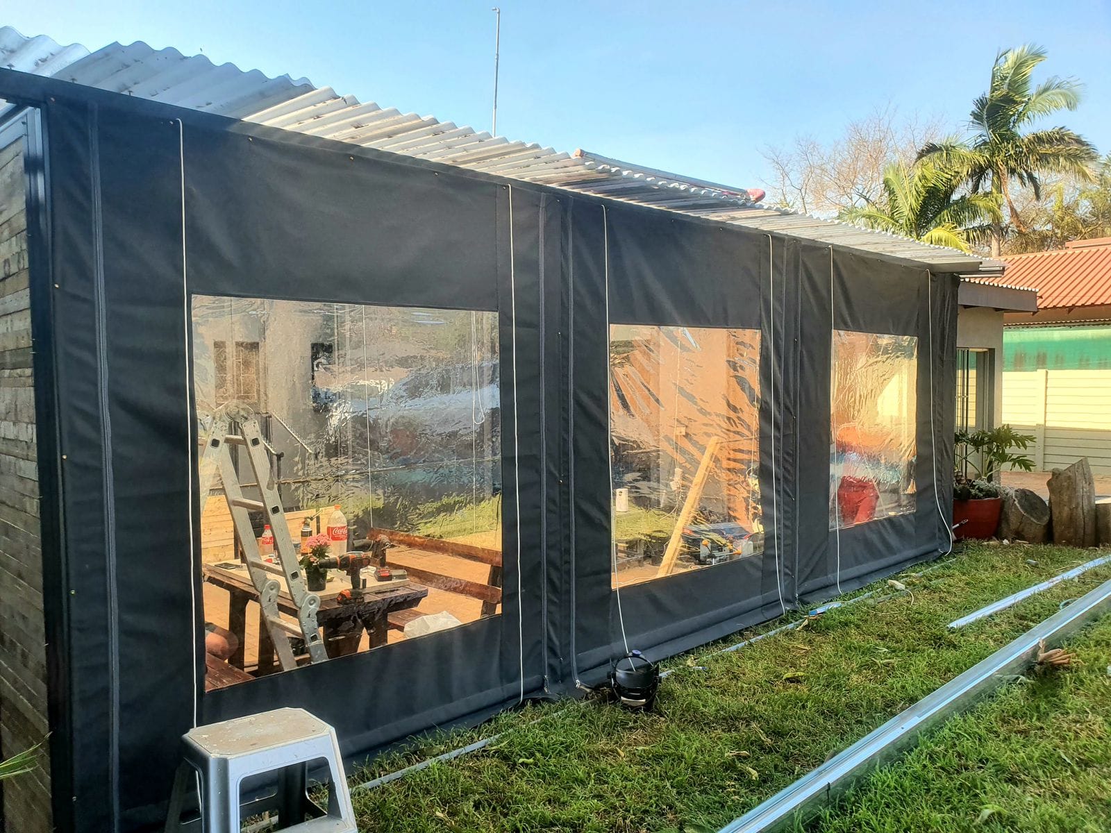 Car Park Shading project – blinds & enclosures (17)