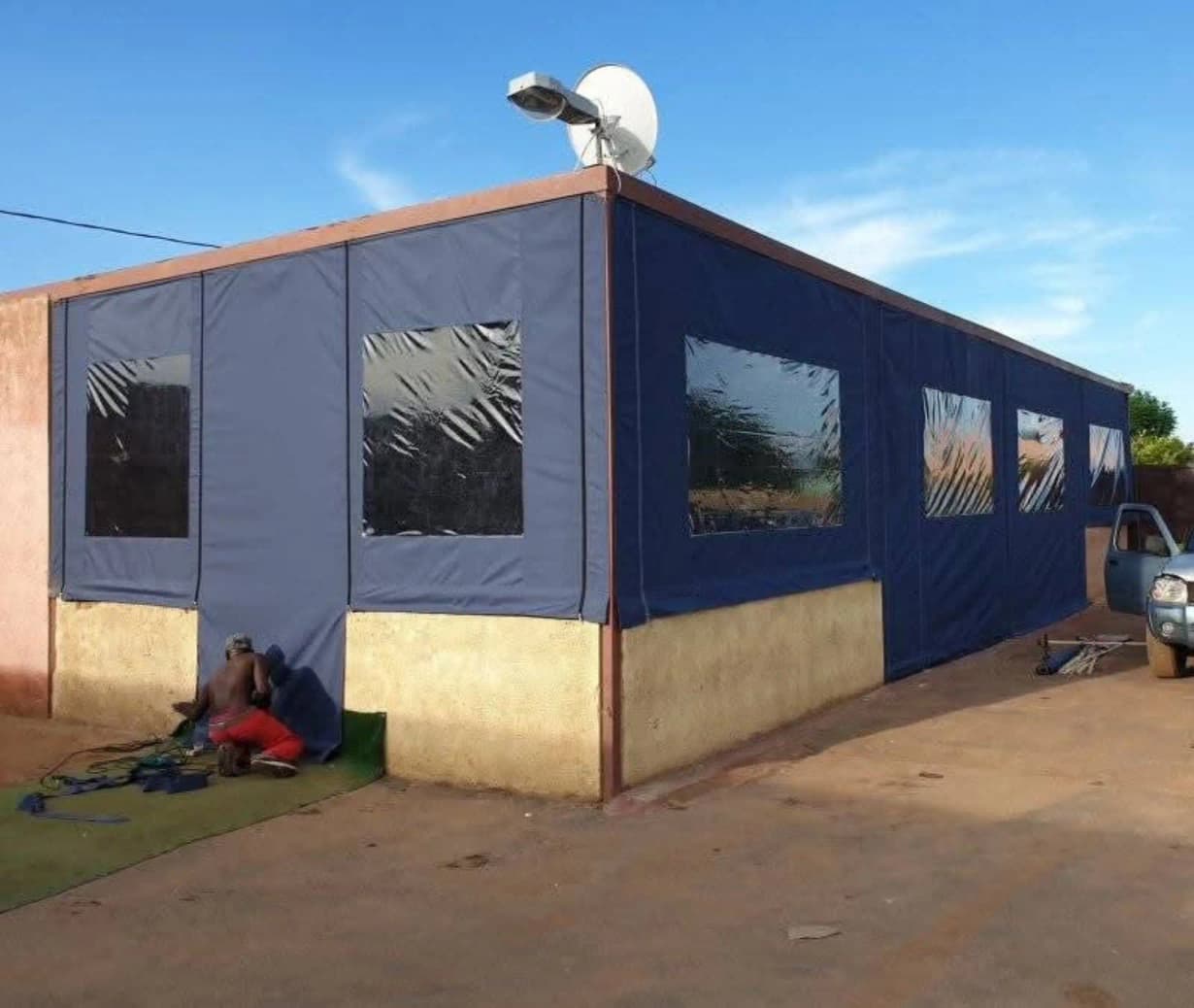 Car Park Shading project – blinds & enclosures (23)